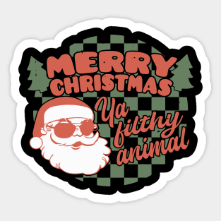 Merry Christmas Ya Filthy Animal Sticker